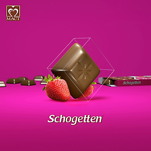 Sôcôla Thanh 13 Vị Schogetten - Sữa Chua Dâu Tây - 100g