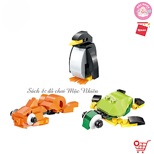 Hộp xếp hình lắp ráp sáng tạo 460 chi tiết Qman 2901