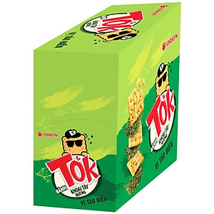 Bánh Khoai Tây Nướng Tok Vị Tảo Biển (Hộp 10 Gói x 36,5g)