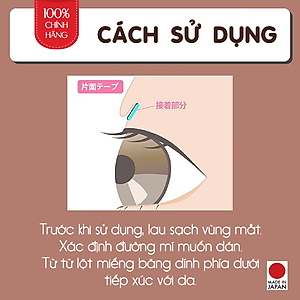 Miếng Dán Kích 2 Mí Nhật Bản Tự Nhiên Màu Da Nude Koji Natural Nude Eyetape