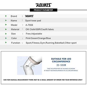 Đai bảo vệ đầu gối 4 lò xo trợ lực dây chằng AOLIKES A-7908 Sport Knee Pad