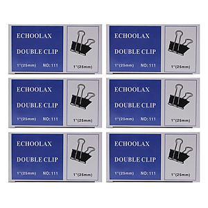 Bộ 3 Hộp Kẹp Bướm Echo (25mm) - Đen