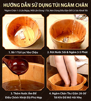 Bịch 28 Vị Thảo Dược Ngâm Chân Túi Lọc Đông Y 650g Tán Bột Thải Độc Giảm Stress Ngủ Ngon Chống Hôi Chân 