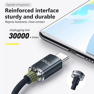 Cáp 120W 2 đầu type C cho điện thoại di động sạc nhanh USB C dây sạc copy dữ liệu data nhanh - miếng lót chuột
