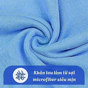 Khăn lau kính chống trầy- Khăn microfiber lau điện thoại 17x20cm- Khăn lau màn hình cao cấp- Khăn lau đa dụng siêu thấm- Khăn lau máy ảnh, kính mắt-Hàng nhập khẩu