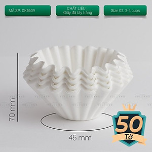 Giấy lọc hình tròn cho phễu Kalita 155 185 CAFE DE KONA