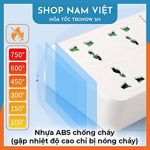 Ổ Cắm Điện Có Cổng Type-C, Công Tắc Riêng, Chịu Tải 3000W