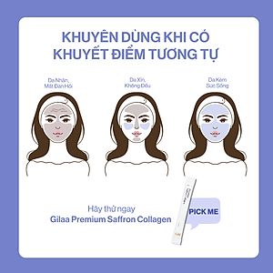Bột Uống Collagen Gilaa Cao Cấp Kết Hợp Saffron - (60 gói x 2g)