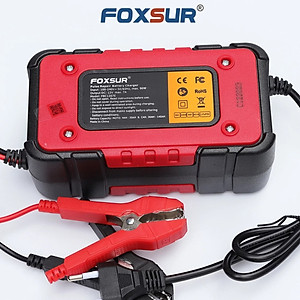 Sạc Ắc Quy Thông Minh Foxsur 12V/7A Chính Hãng: Hiệu Quả với Khả Năng Khử Sunfat và Tự Ngắt khi Đầy
