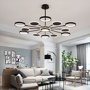 Đèn thả HAIRI phong cách hiện đại với 3 chế độ ánh sáng - kèm điều khiển từ xa.