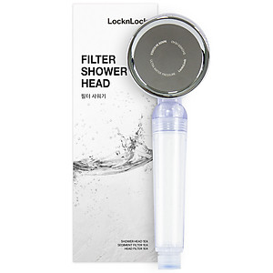 Bộ Phụ Kiện Đầu Vòi Sen Lọc Nước LocknLock 80mm CLR-KR LBW400 (Mạch nước nhip nhàng, giảm stress - Khử Clo)