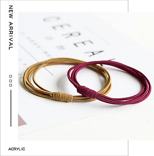 Combo 10 dây buộc tóc Hàn Quốc màu basic