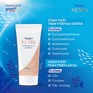 Serum chống nắng ngăn sạm, nám da Skin Aqua Nexta Shield Serum UV Essence SPF50+ PA++++ 50g ( dạng tinh chất)