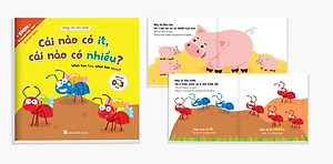 Ehon toán học đầu đời cho bé - Trọn bộ 8 cuốn song ngữ Anh Việt - Có file nghe - Tặng kèm 1 bút viết xóa