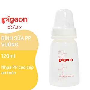 Bình sữa cổ hẹp PP vuông Pigeon 120ml/240ml
