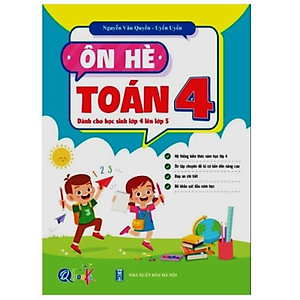 Sách - Combo Ôn Hè Lớp 4 (Toán + Tiếng Việt) - Dành cho học sinh lớp 4 lên lớp 5