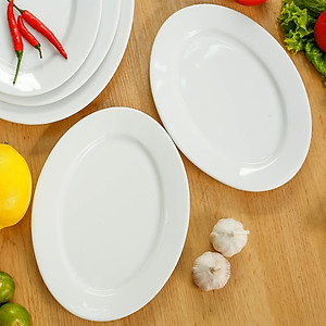 Đĩa xoài đủ size  bằng sứ cao cấp Long Phương 