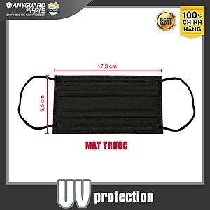 [NEW] Khẩu Trang Anyguard Hàn Quốc 3 Lớp Màu Đen Chính Hãng -  Lọc 99% Vi Khuẩn, UV Protection (Hộp 30 Cái) - Bảo Vệ Hằng Ngày - Tiêu Chuẩn Công Nghệ Hàn Quốc - ISO 9001:2015, ISO 13485:2016, QCVN 01:2017/BTC