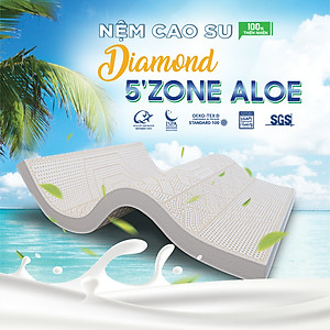 Nệm Cao Su Kim Cương 5 ZONE ALOE