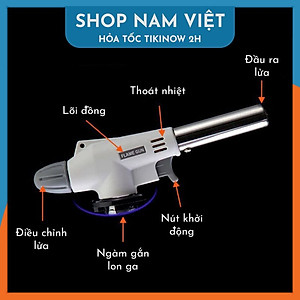 Đầu Khò Gas Chuyên Dụng Cầm Tay Nhỏ Gọn Có Điều Chỉnh