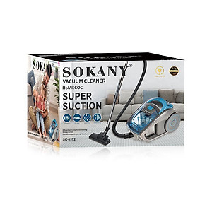 Máy hút bụi cầm tay gia đình SOKANY SK3372 công suất 2500W, dung tích 1,5L, hút mọi loại bụi trong nhà - HÀNG CHÍNH HÃNG - DELIYA