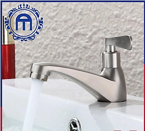 Vòi rửa mặt lavabo KG11 tay gạt dùng cho nước lạnh loại đẹp cao cấp inox sus304 - Hàng chính hãng