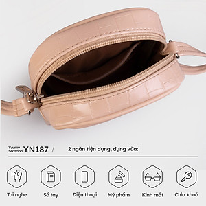 Túi Yuumy ( Thời trang nữ đi chơi sành điệu size 11 - Túi đeo chéo da Verein YN187 )