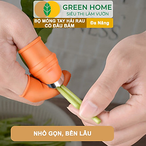 Bộ Móng Tay Hái Rau GreenHome, Có Đầu Bấm, Chống Bẩn Móng Tay, Bấm, Ngắt, Hái Rau Củ, Tiện Lợi
