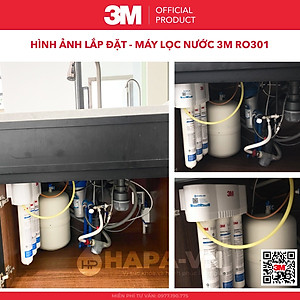 Máy Lọc Nước 3M RO301 Công Nghệ RO Cao Cấp Không Dùng Điện - Hàng Chính Hãng 3M, Nhập Khẩu Mỹ