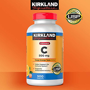 Vitamin C Kirkland Signature Mỹ Tăng cường sức đề kháng, Sáng da, làm chậm quá trình lão hóa, nhanh lành vết thương - OZ Slim Store