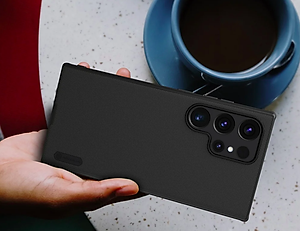 Ốp lưng sần chống sốc cho Samsung Galaxy S24 Ultra mặt lưng nhám hiệu Nillkin Super Frosted Shield Pro cho mặt lưng nhám chống trơn trượt tay, khả năng chống sốc cực tốt, chất liệu cao cấp - Hàng nhập khẩu