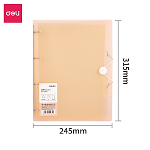 File Còng Sắt Kèm 4 Lá Học Sinh A4 Deli - 4 Còng Đựng File Tài Liệu Lưu Trữ Hồ Sơ Chứng Từ Văn Phòng Cao Cấp - PE110