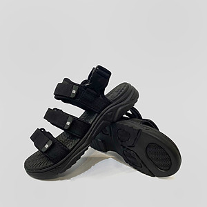 Giày Sandal Nam The Bily 3 Quai Ngang - Màu Đen BL04