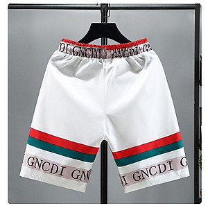 Quần short đùi GNCDI thời trang nam cao cấp TC với họa tiết in con ong và họa tiết sọc trên ống quần hợp thời trang-k021