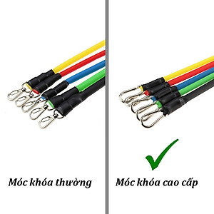 Bộ 5 dây kháng lực đàn hồi tập đa năng tại nhà AOLIKES A-3909 Tension Rope