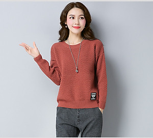 Áo len nữ dài tay cổ tròn mẫu mới siêu đẹp Haint Boutique al46