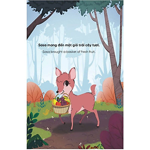 Truyện Tranh Song Ngữ Việt-Anh Dành Cho Trẻ Em - Cùng Học Cư Xử Tốt- Bé Học Sẻ Chia - Sharing Generously