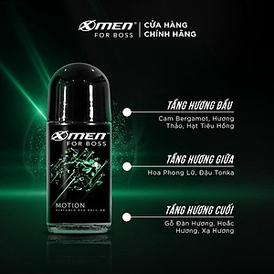 Combo 2 Lăn khử mùi Xmen for Boss 50ml/chai Hương Năng Động Motion