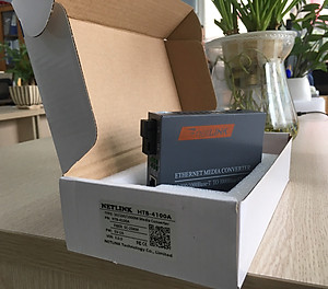 Thiết bị chuyển đổi quang điện Gigabit 10/100/1000M (1 sợi quang) Netlink HTB-4100A - Hàng nhập khẩu