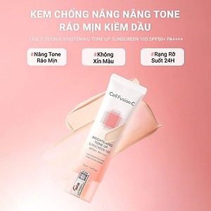 Combo 2 Kem Chống Nắng Dưỡng Trắng Nâng Tone Da Cell Fusion C Brightening Tone Up Sunscreen 100 SPF50+/ PA ++++ 35ml