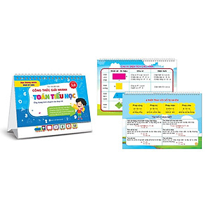  Bộ Lịch Công Thức Toán Học Sổ Tay Tổng Hợp Kiến Thức Dành Cho Học Sinh Tiểu Học