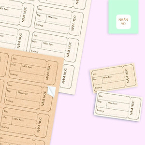 Bộ 24 Nhãn Vở C - Linh Lan