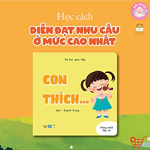 Sách - Bộ Bé Học Giao Tiếp 4 cuốn - Bồi cứng & Song ngữ Việt - Anh - Lionbooks