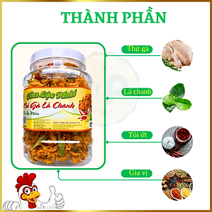 KHÔ GÀ LÁ CHANH TÂN LỘC PHÁT COMBO 1KG  - MỖI HŨ 500G