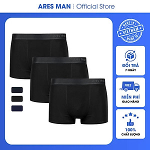 Combo quần lót nam, quần boxer nam chất thun lạnh kháng khuẩn co giãn 4 chiều - Ares Man