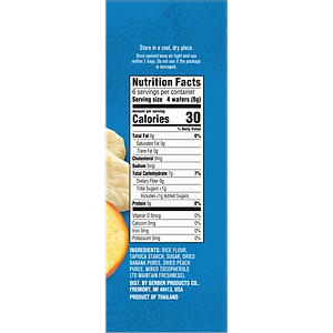 Bánh Gạo Gerber vị Chuối Đào 48g cho trẻ trên 7 tháng tuổi