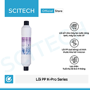 Bộ lõi số 1,2,3,4 K-Pro Series by Scitech (Lõi PP-GAC-CTO-UF) dùng cho máy lọc nước nóng lạnh, máy lọc nước UF - Hàng chính hãng