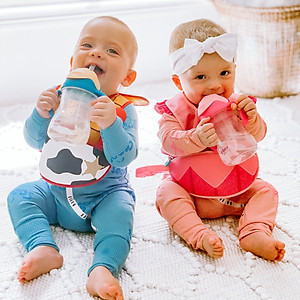 b.box Bộ ống hút thay thế và dụng cụ vệ sinh tiện dụng cho bình nước 360 dộ