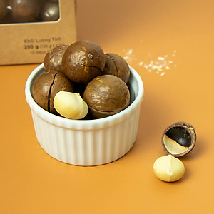 Hạt Macca Nữ Hoàng Size 30-32 Pams 250g/hộp - Mắc ca Úc Giòn Béo, Thơm Ngon, không cần dùng khui hạt