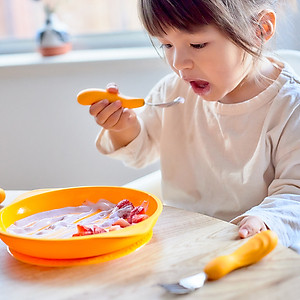 Bộ thìa nĩa ăn dặm cho bé Easy Grip Marcus & Marcus, từ 3 tuổi